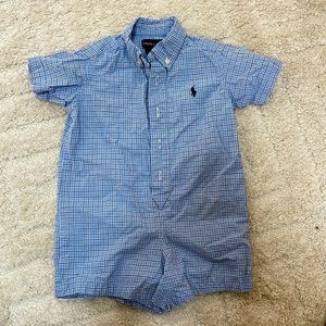 Ralph Lauren button-up outfit for boys, 6-12mo.